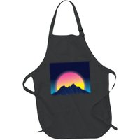 Retrowave Mountains Apron