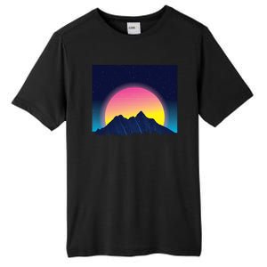 Retrowave Mountains Tall Fusion ChromaSoft Performance T-Shirt