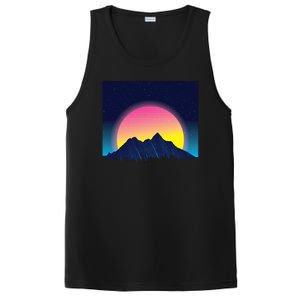 Retrowave Mountains PosiCharge Competitor Tank