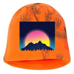 Retrowave Mountains Kati - Camo Knit Beanie