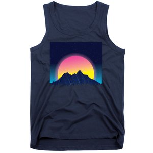 Retrowave Mountains Tank Top