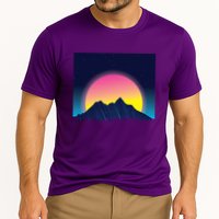 Retrowave Mountains Cooling Performance Crew T-Shirt