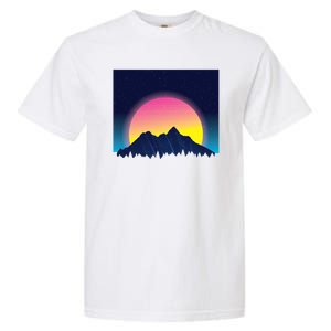 Retrowave Mountains Garment-Dyed Heavyweight T-Shirt