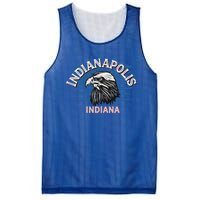 Retro Eagle Usa Flag Indiana Gift Vintage Indianapolis Gift Mesh Reversible Basketball Jersey Tank