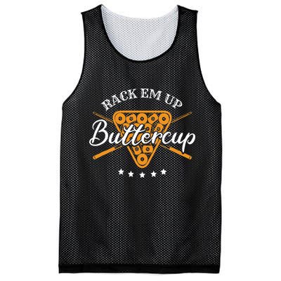 Rack Em Up Buttercup Pool Billiard Team Mesh Reversible Basketball Jersey Tank