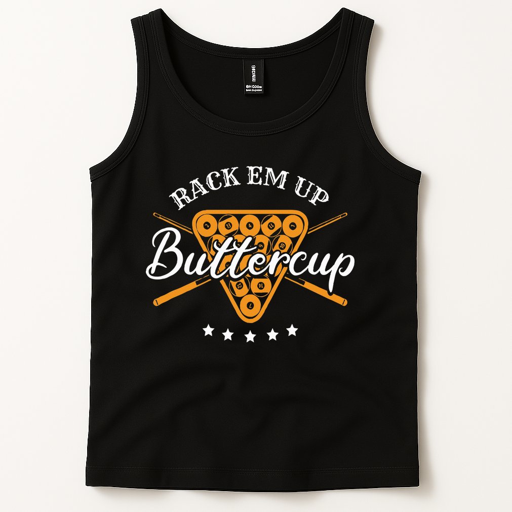 Rack Em Up Buttercup Pool Billiard Team Tank Top