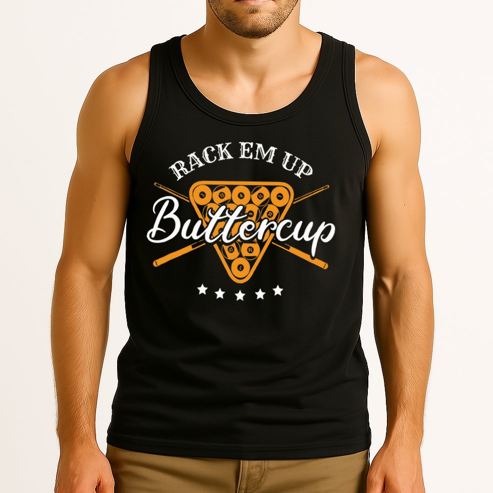 Rack Em Up Buttercup Pool Billiard Team Tank Top