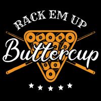 Rack Em Up Buttercup Pool Billiard Team Wool Snapback Cap