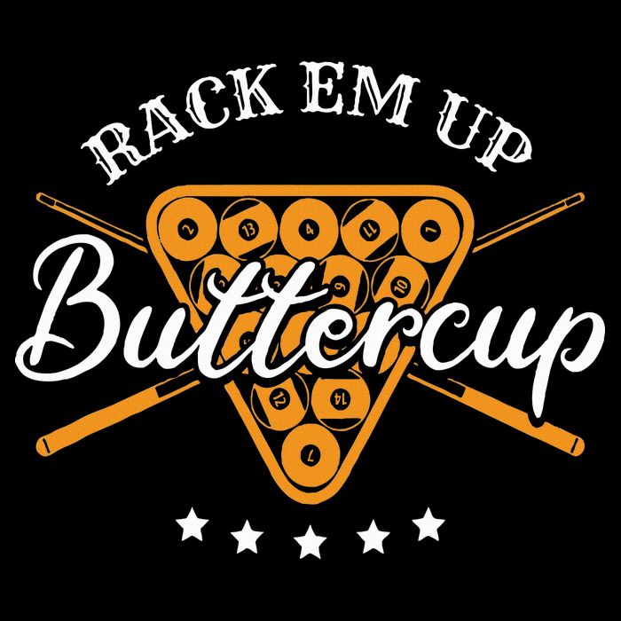 Rack Em Up Buttercup Pool Billiard Team Wool Snapback Cap