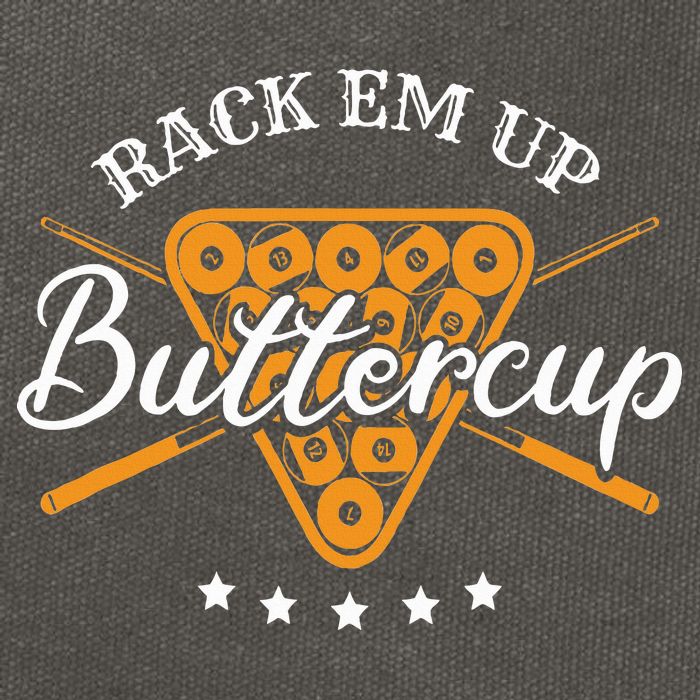 Rack Em Up Buttercup Pool Billiard Team Cotton Canvas Backpack
