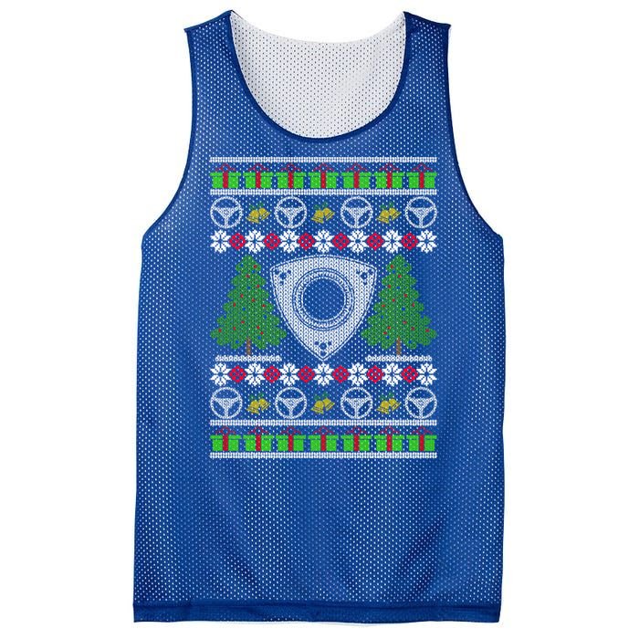 Rotary Engine Ugly Christmas Wankel Sports Car Lover Gift Mesh Reversible Basketball Jersey Tank