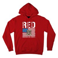 Remember Everyone Veteran Deployed Red Friday Military Hoodie