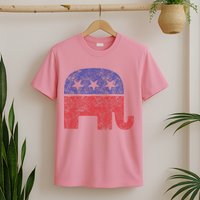 Republican Elephant Vintage Logo Gift T-Shirt