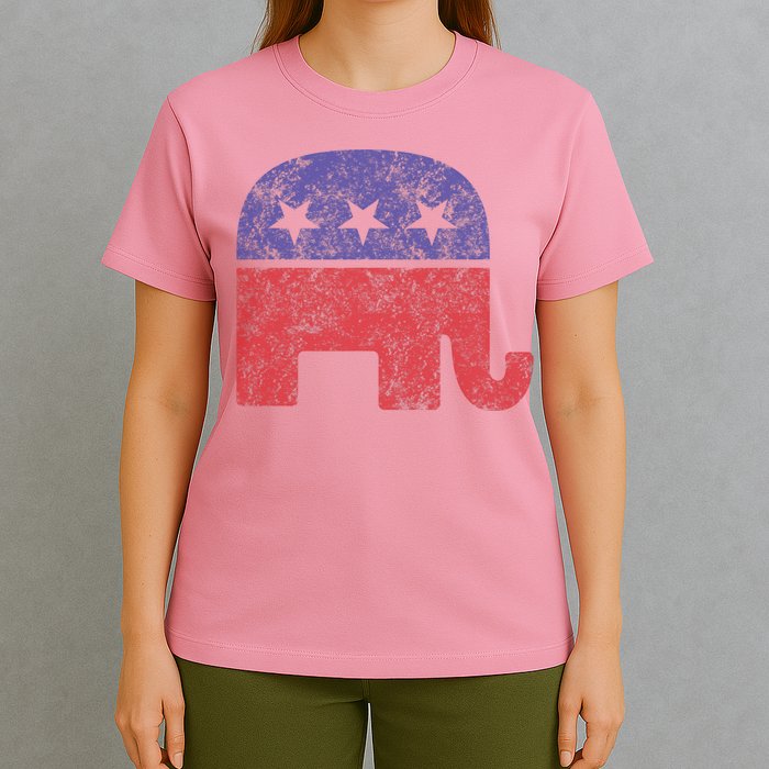 Republican Elephant Vintage Logo Gift T-Shirt