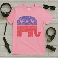 Republican Elephant Vintage Logo Gift T-Shirt