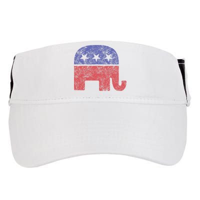 Republican Elephant Vintage Logo Gift Adult Drive Performance Visor