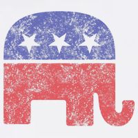 Republican Elephant Vintage Logo Gift Bucket Hat