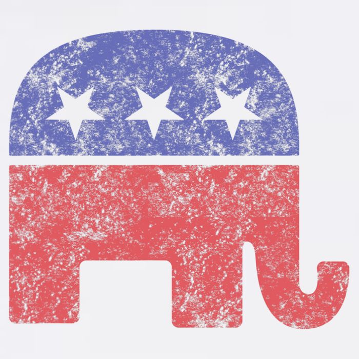 Republican Elephant Vintage Logo Gift Bucket Hat