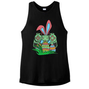 Retro Easter Video Game Easter Gaming Graphics Happy Easter Ladies PosiCharge Tri-Blend Wicking Tank