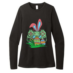 Retro Easter Video Game Easter Gaming Graphics Happy Easter Womens CVC Long Sleeve Shirt