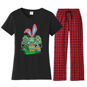 Retro Easter Video Game Easter Gaming Graphics Happy Easter Women's Flannel Pajama Set