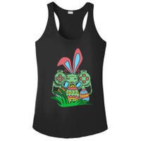 Retro Easter Video Game Easter Gaming Graphics Happy Easter Ladies PosiCharge Competitor Racerback Tank