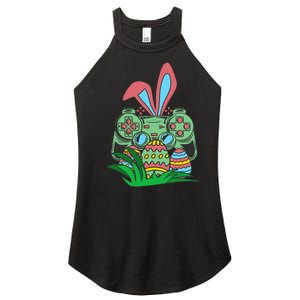 Retro Easter Video Game Easter Gaming Graphics Happy Easter Women's Perfect Tri Rocker Tank