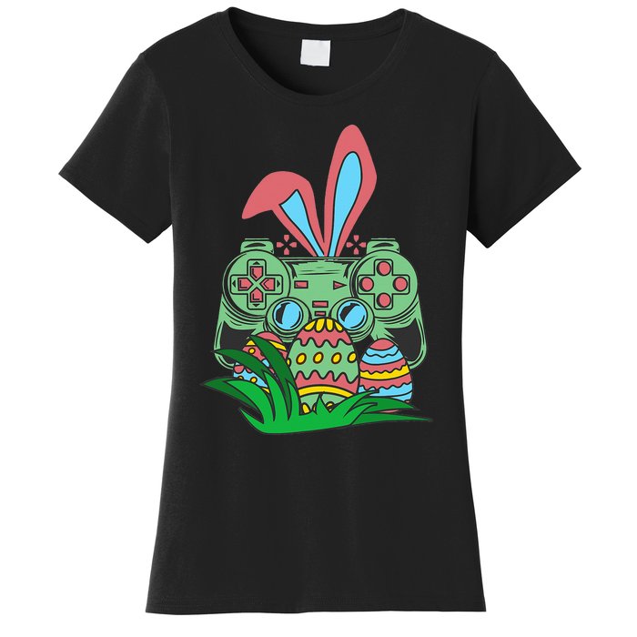 Retro Easter Video Game Easter Gaming Graphics Happy Easter Women's T-Shirt