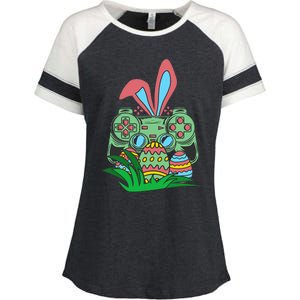 Retro Easter Video Game Easter Gaming Graphics Happy Easter Enza Ladies Jersey Colorblock Tee