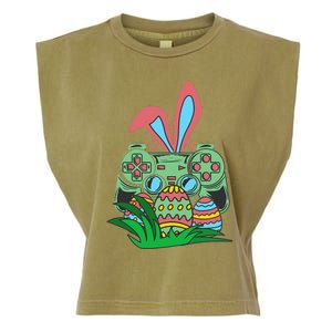 Retro Easter Video Game Easter Gaming Graphics Happy Easter Garment-Dyed Women's Muscle Tee