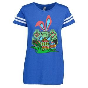 Retro Easter Video Game Easter Gaming Graphics Happy Easter Enza Ladies Jersey Football T-Shirt