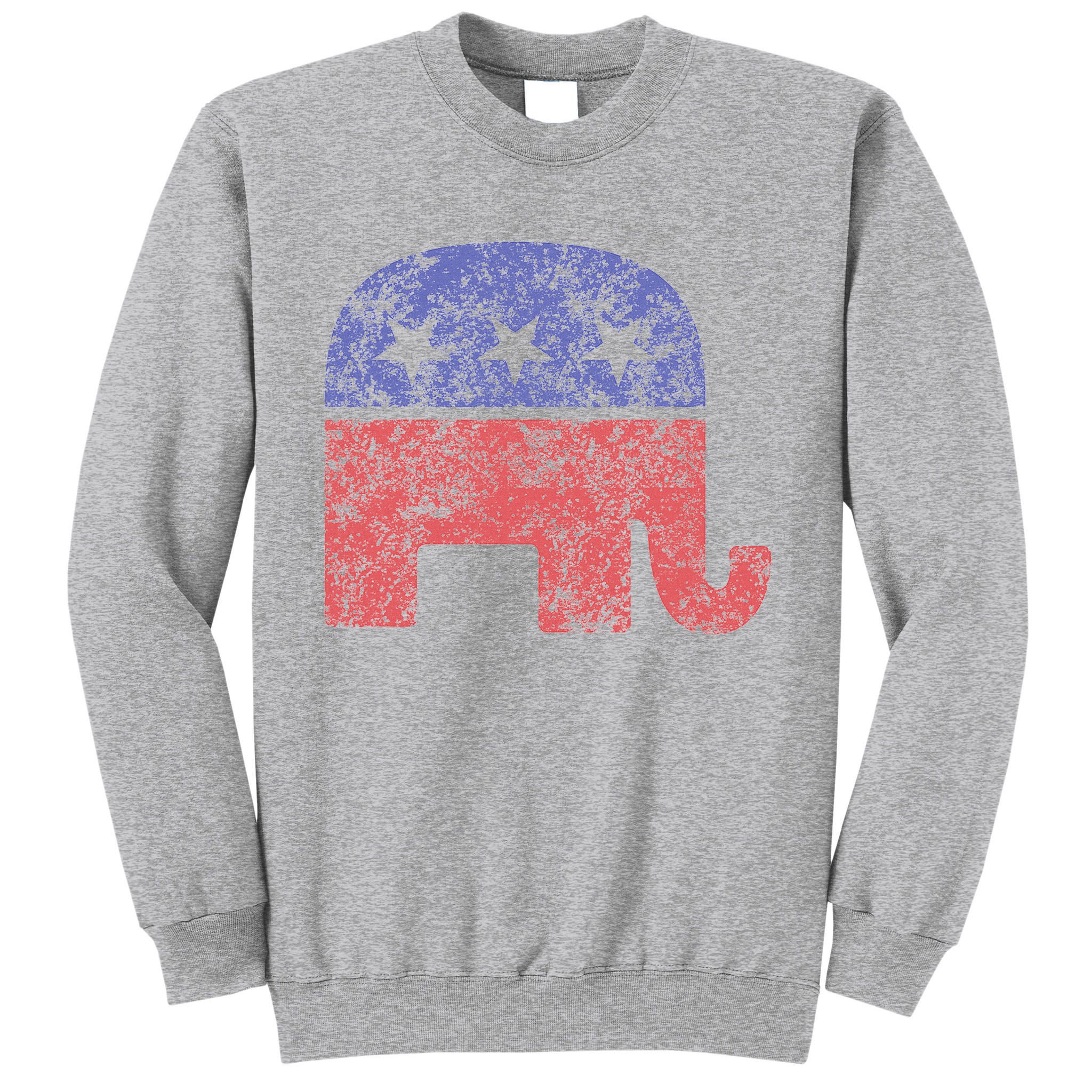 Republican Elephant Vintage Logo Gift Tall Sweatshirt