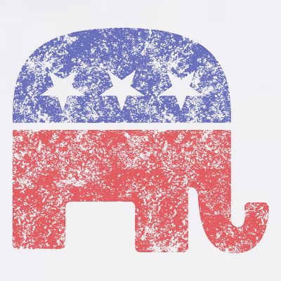 Republican Elephant Vintage Logo Gift T-Shirt