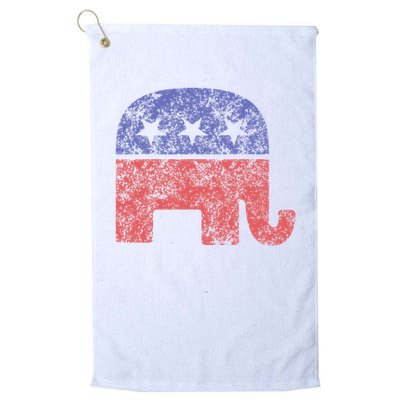 Republican Elephant Vintage Logo Gift Golf Towel