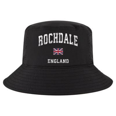 Rochdale England Vintage Athletic Sports Cool Comfort Performance Bucket Hat