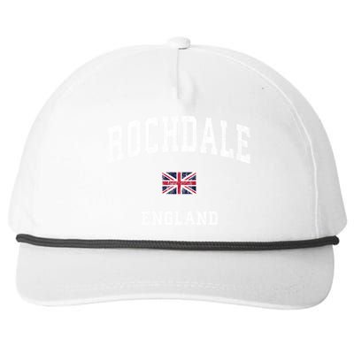 Rochdale England Vintage Athletic Sports Snapback Five-Panel Rope Hat