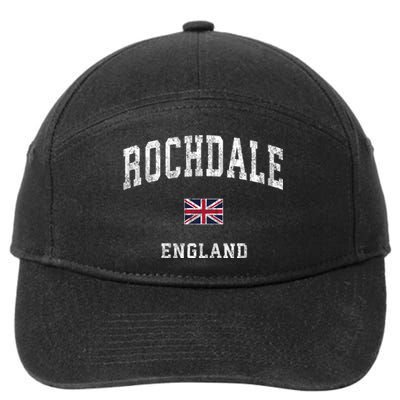 Rochdale England Vintage Athletic Sports 7-Panel Snapback Hat