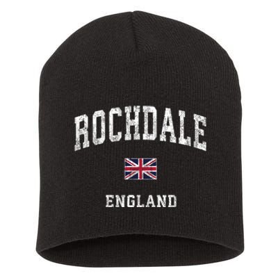 Rochdale England Vintage Athletic Sports Short Acrylic Beanie