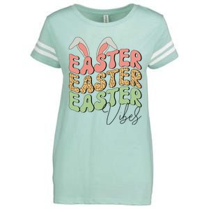 Retro Easter Vibes Easter Bunny Enza Ladies Jersey Football T-Shirt