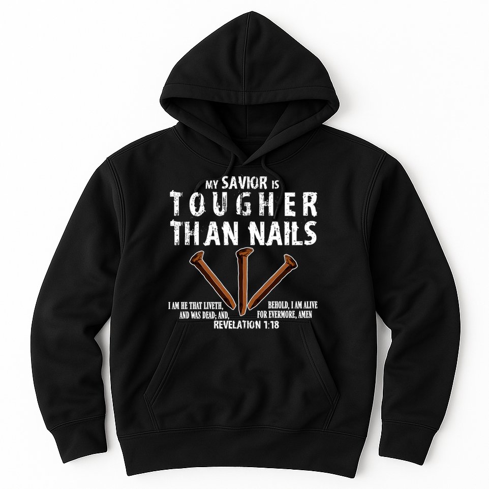 Revelation My Savior Is Tougher Than Nails Hoodie