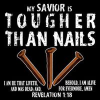 Revelation My Savior Is Tougher Than Nails Full-Length Apron With Pockets