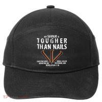 Revelation My Savior Is Tougher Than Nails 7-Panel Snapback Hat