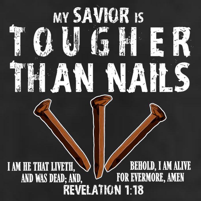 Revelation My Savior Is Tougher Than Nails Adult Drive Performance Visor