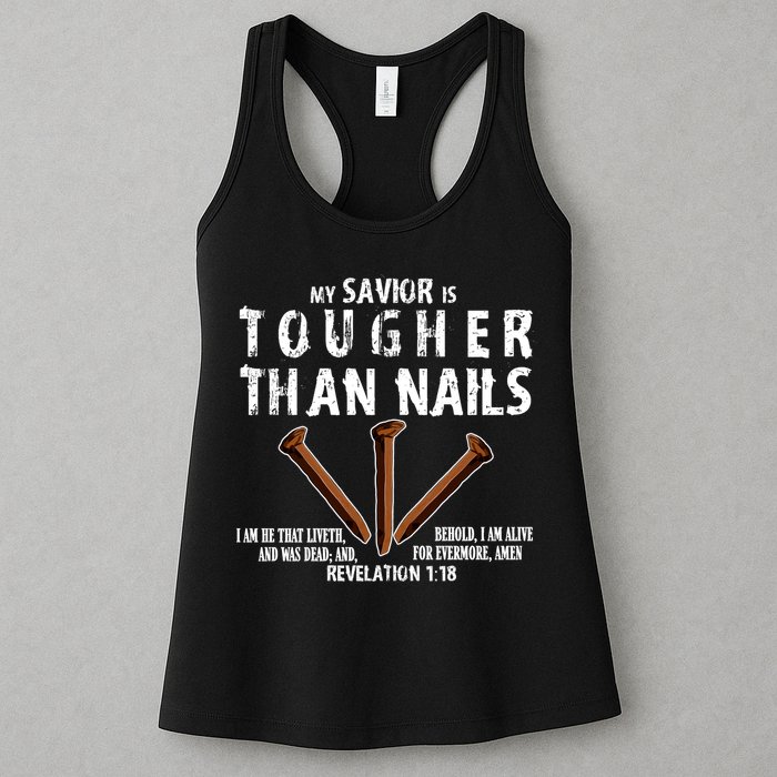 Revelation My Savior Is Tougher Than Nails Womens Tank Top