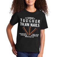 Revelation My Savior Is Tougher Than Nails Kids T-Shirt