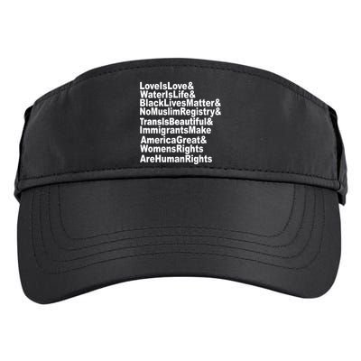 Revolutionary Intersectional Love Is Love Adult Drive Performance Visor