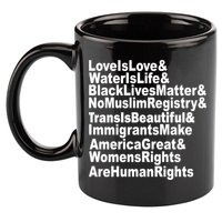 Revolutionary Intersectional Love Is Love 11oz C Handle Ceramic Mug