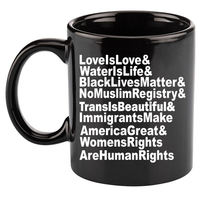 Revolutionary Intersectional Love Is Love 11oz C Handle Ceramic Mug