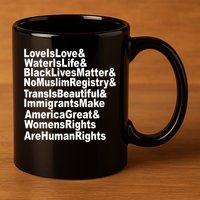 Revolutionary Intersectional Love Is Love 11oz C Handle Ceramic Mug