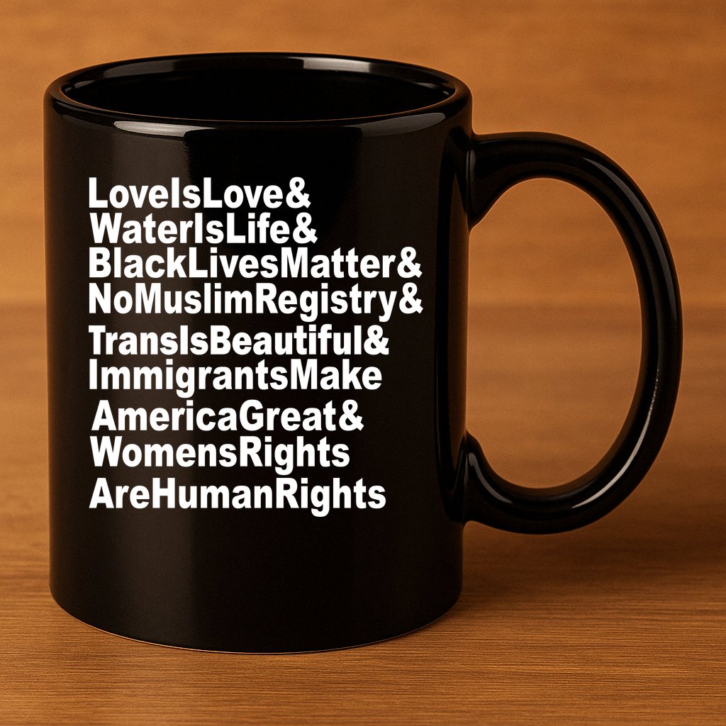 Revolutionary Intersectional Love Is Love 11oz C Handle Ceramic Mug